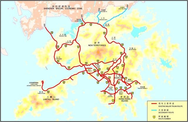 香港道路图