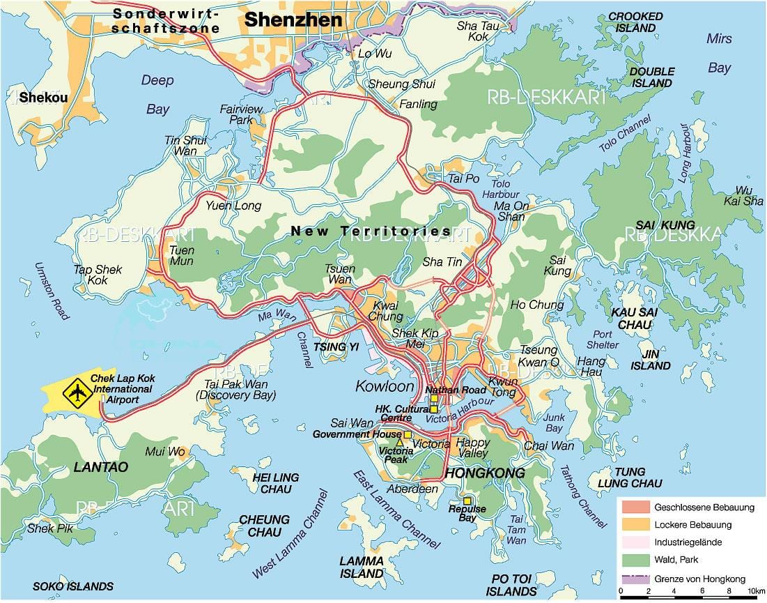 香港城市地图