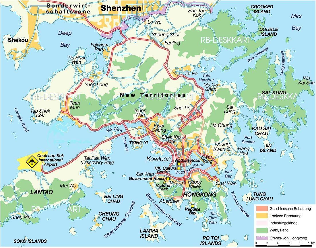 香港机场地图