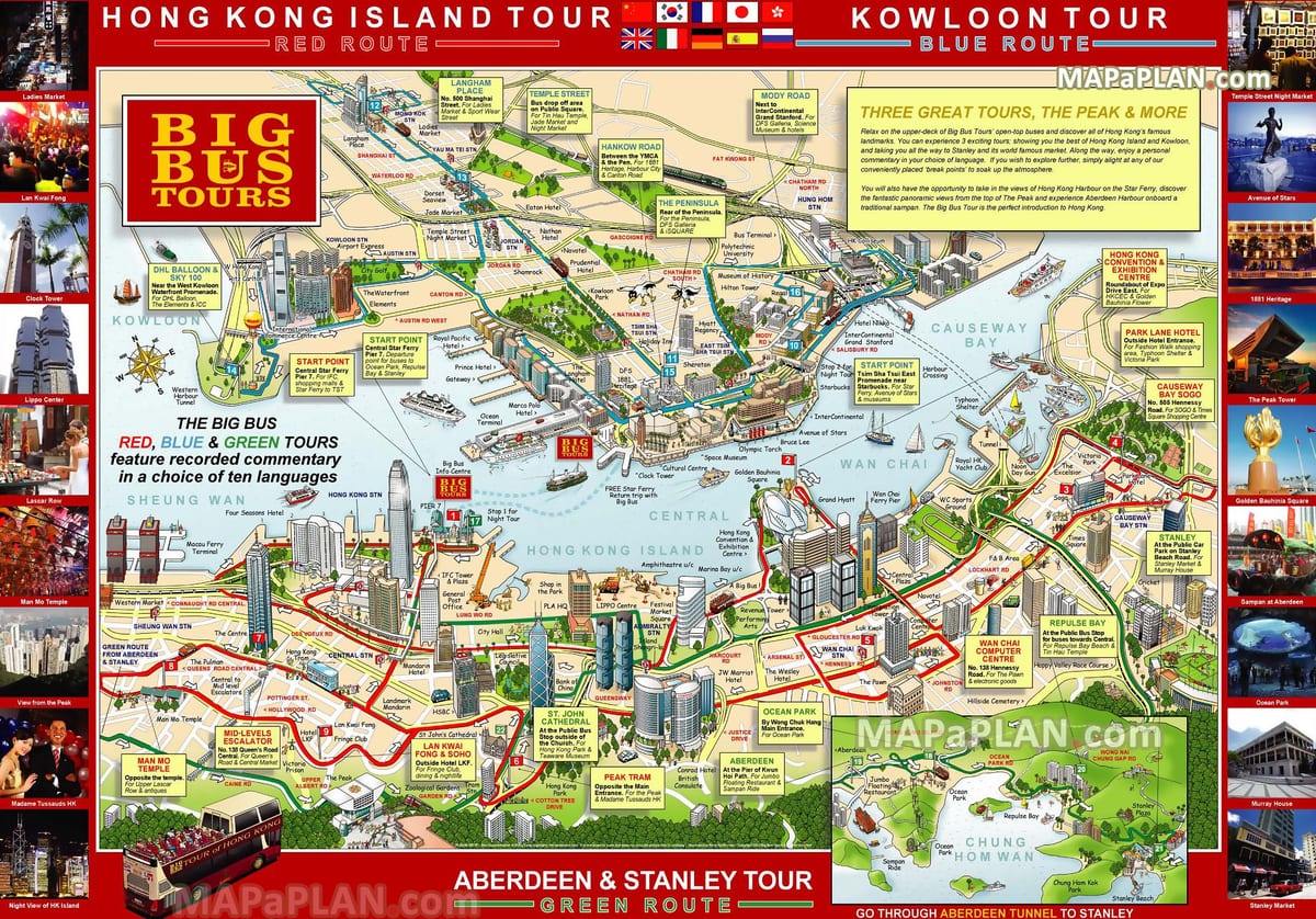 香港跳跳车旅行团地图